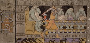 De vijfde hal door Gerhard Peter Frantz Vilhelm Munthe